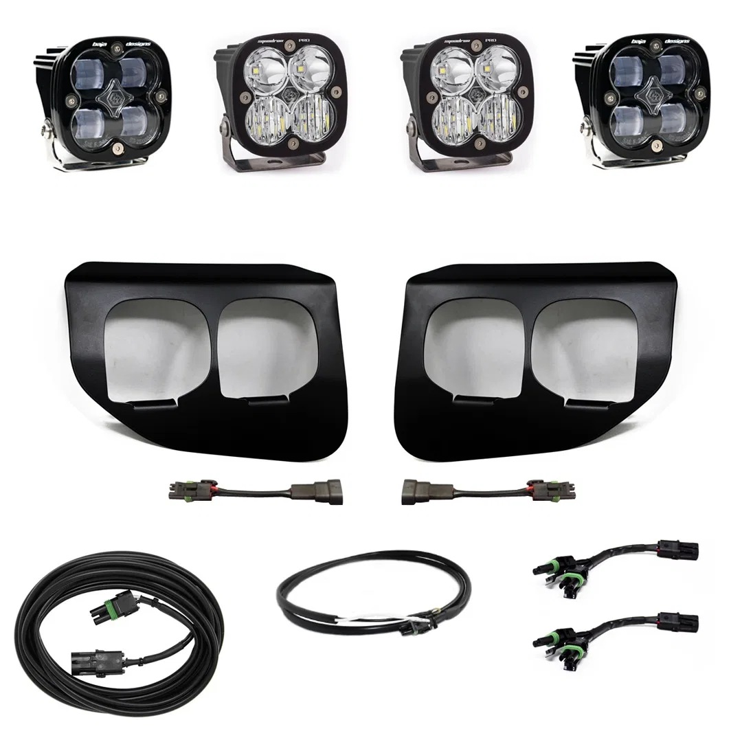 447736UP – BAJA DESIGN Driving/ Fog Light, LED Bulb 4 Cree LED 3 Inch Square Squadron Pro And 3 Inch Square Squadron ...